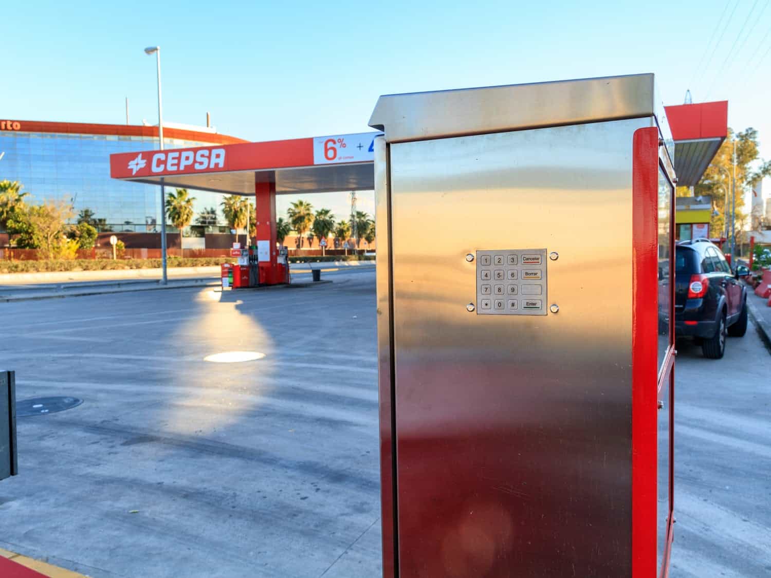 Dispositivo TGD en una estación de servicio de Cepsa